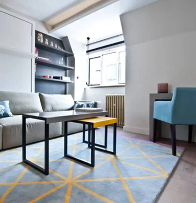 Double Minimalist Sofa Table Decor Ideas