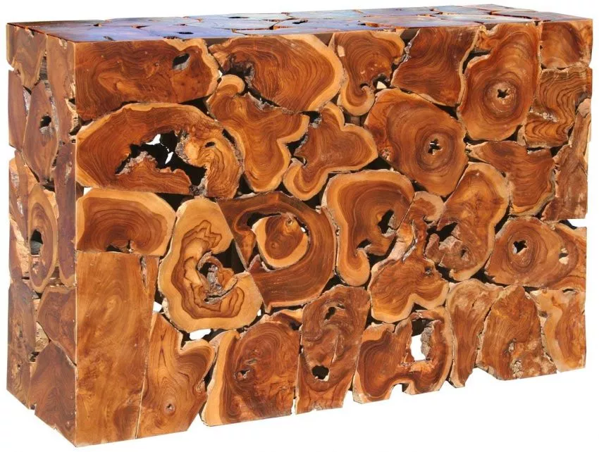 Rustic Root Sofa Table Decor Ideas