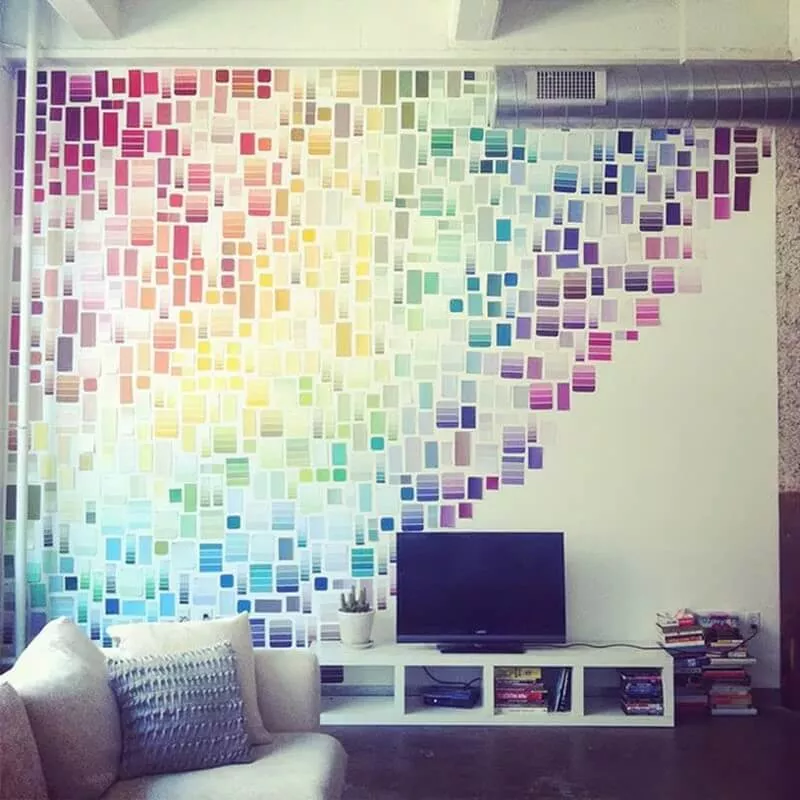 Wall Ideas with Paint Swatches