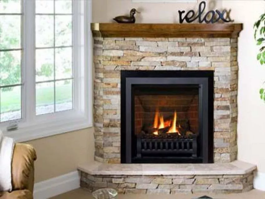 Small Corner Gas Fireplace Ideas