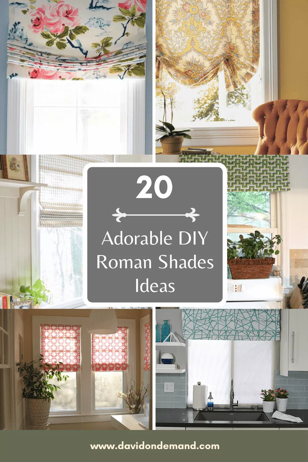 Adorable DIY Roman Shades Ideas