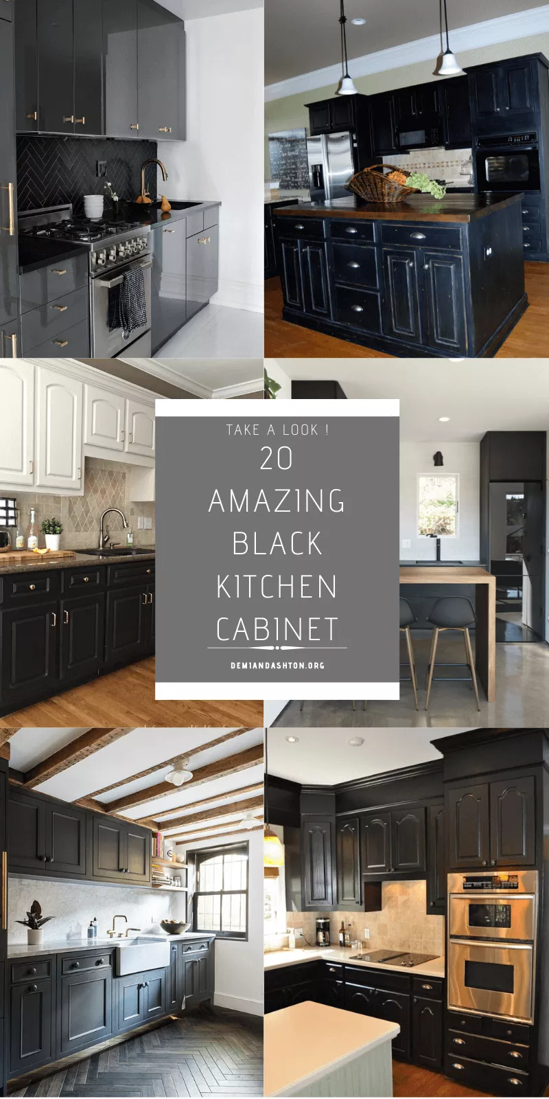 Amazing Black Kitchen Cabinet