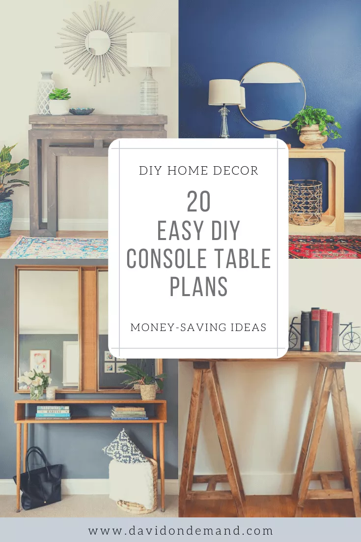 Easy DIY Console Table
