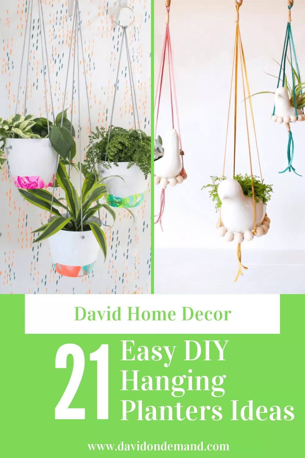 Easy DIY Hanging Planters Ideas
