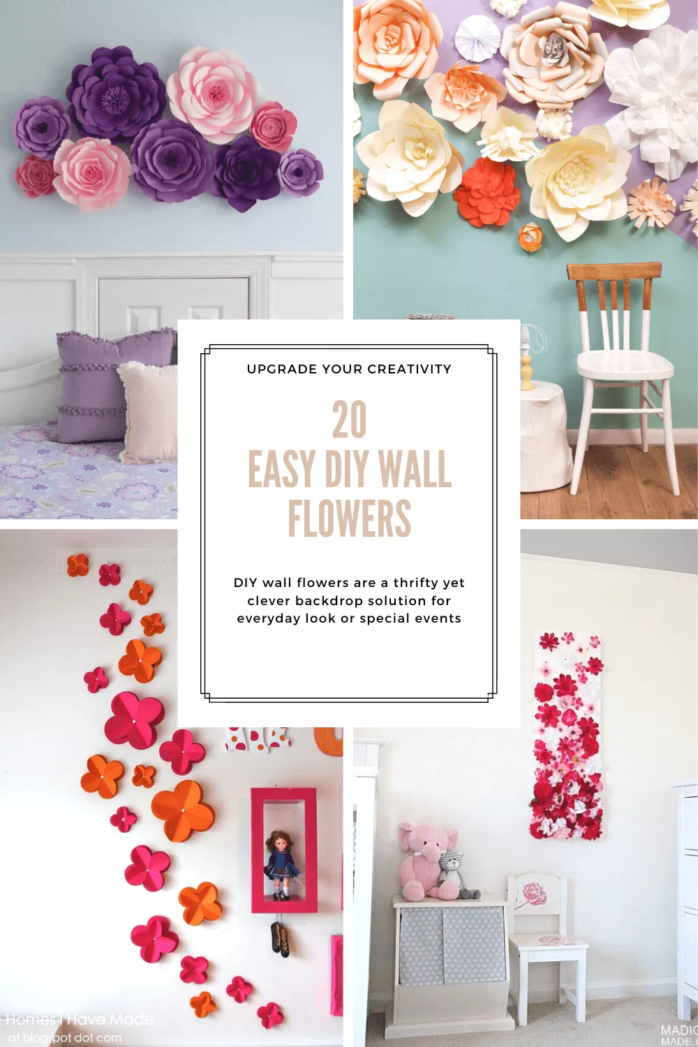 Easy DIY Wall Flowers