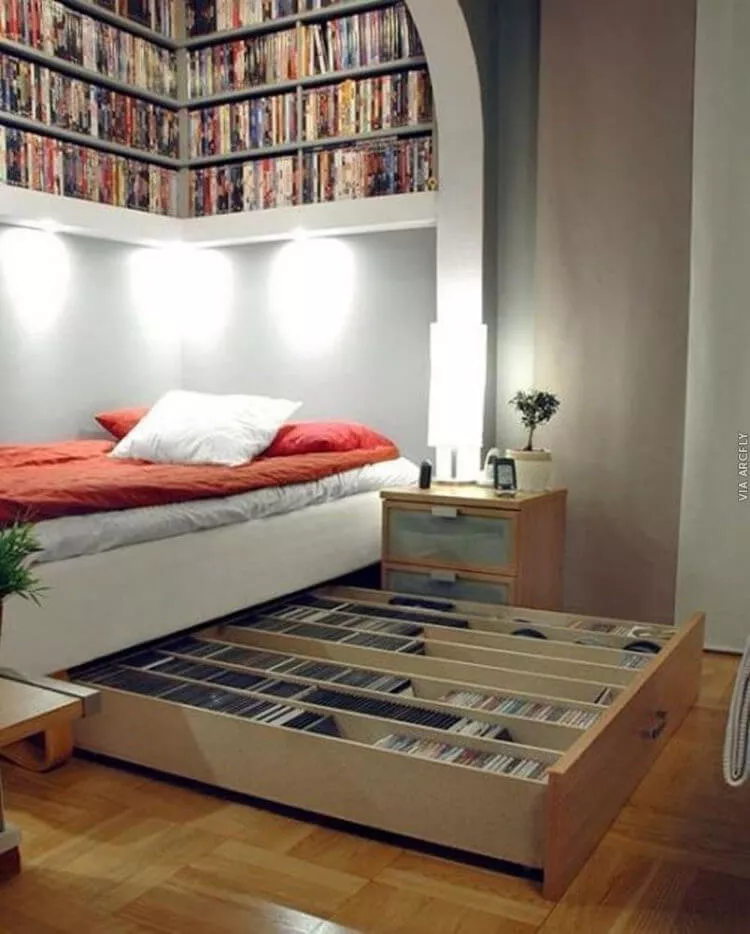 DVD Storage Ideas Under The Bed