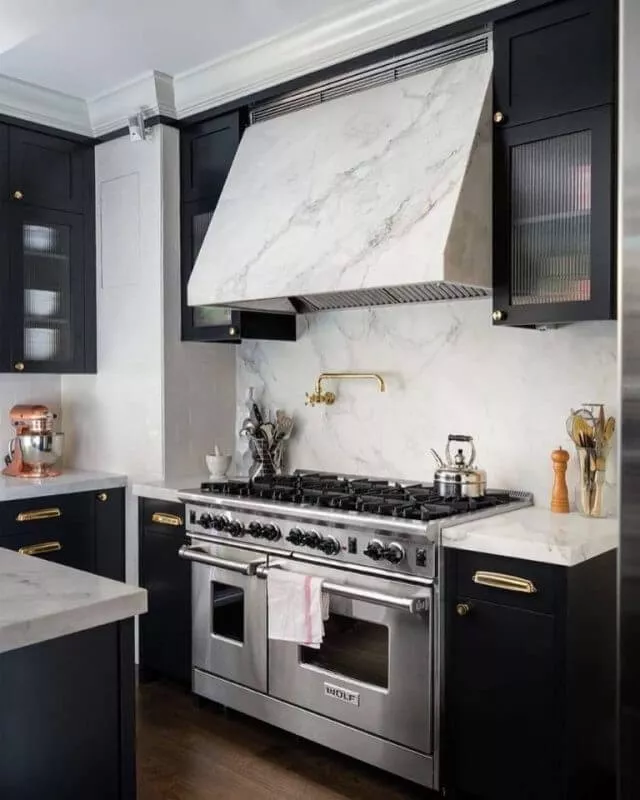 Marble Kitchen Hood Backsplash Ideas