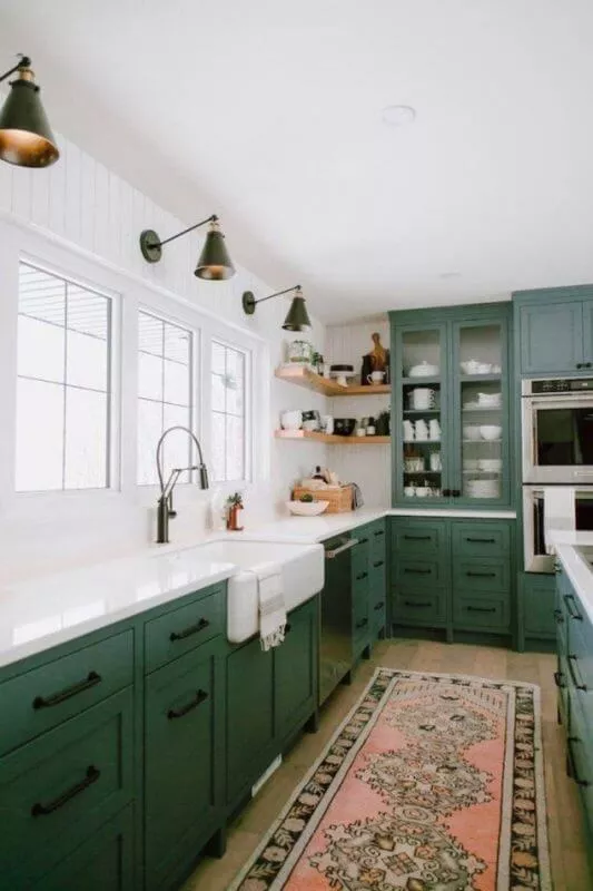 Beautiful Green Kitchen Cabinet Ideas