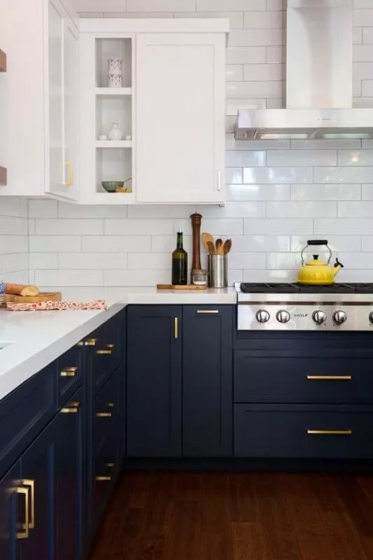 Dark Blue Kitchen Cabinets